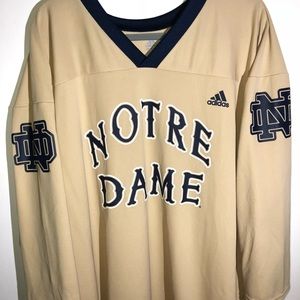 Retro Adidas Notre Dame Hockey Jersey